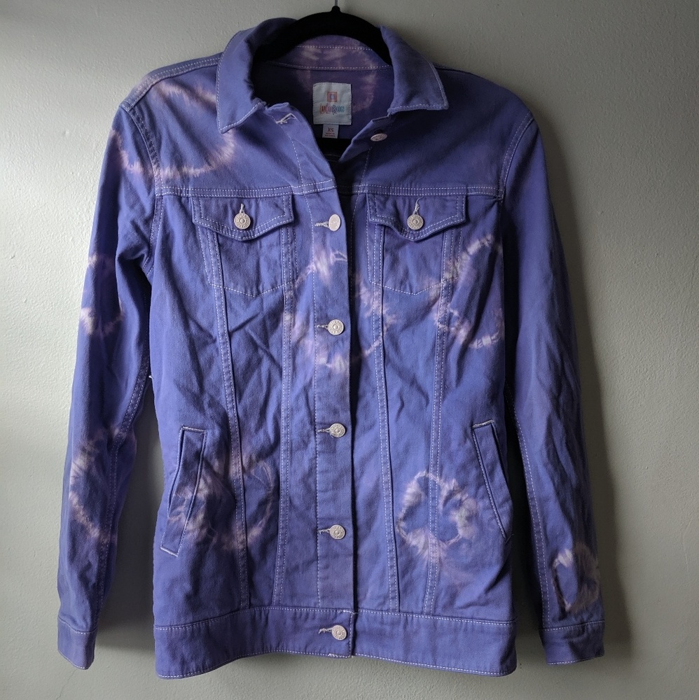 Lularoe Jaxon XS custom purple tie dye